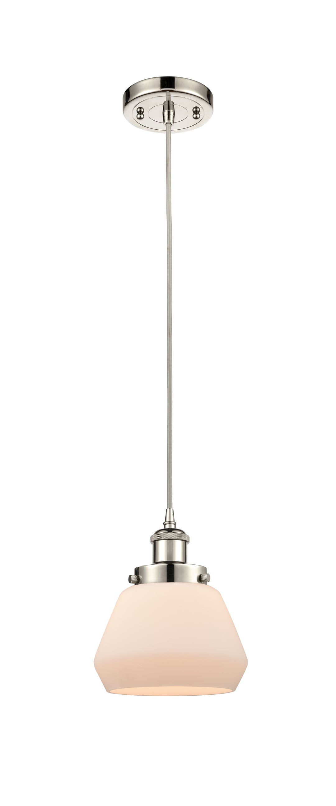 Innovations Lighting Fulton 6" Mini Pendant - Polished Nickel