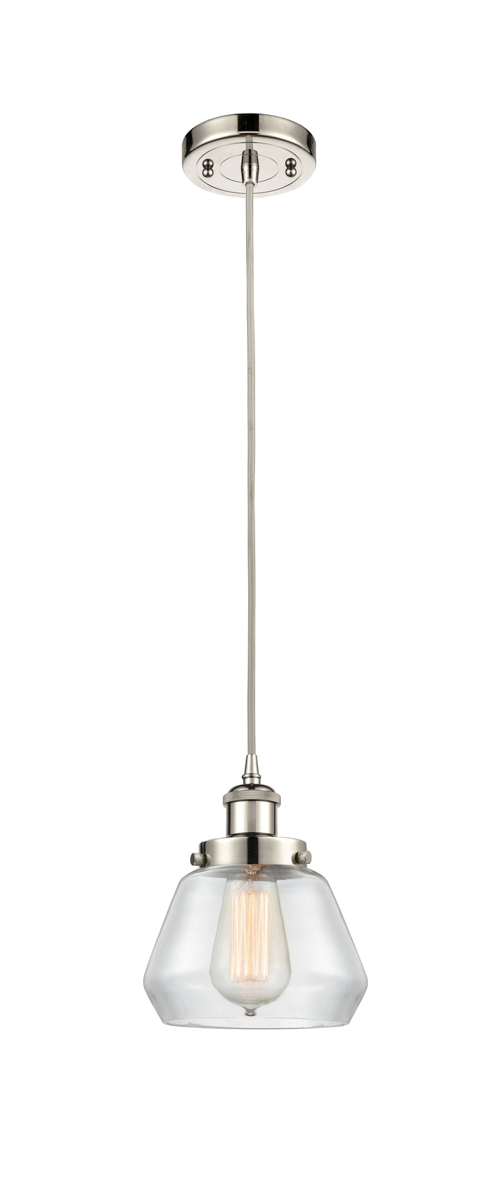 Innovations Lighting Fulton 6" Mini Pendant - Polished Nickel