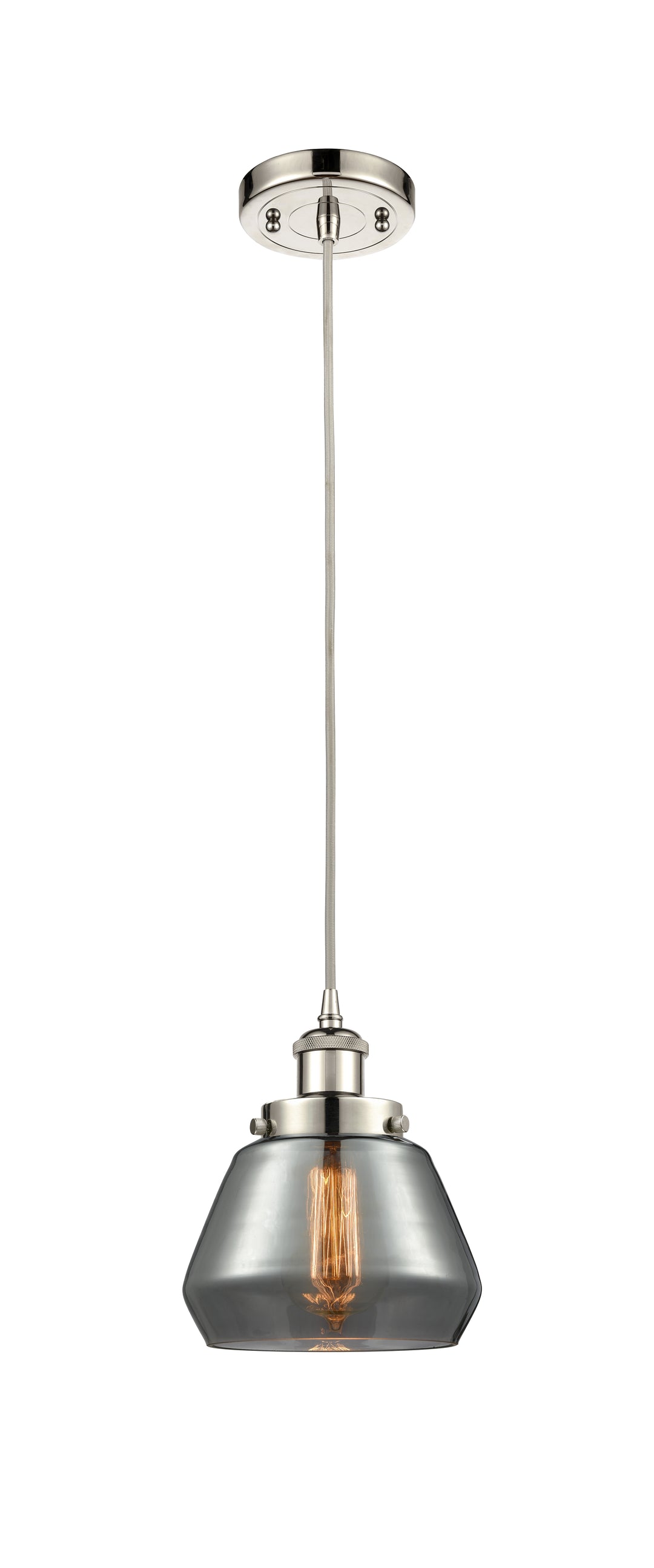 Innovations Lighting Fulton 6" Mini Pendant - Polished Nickel