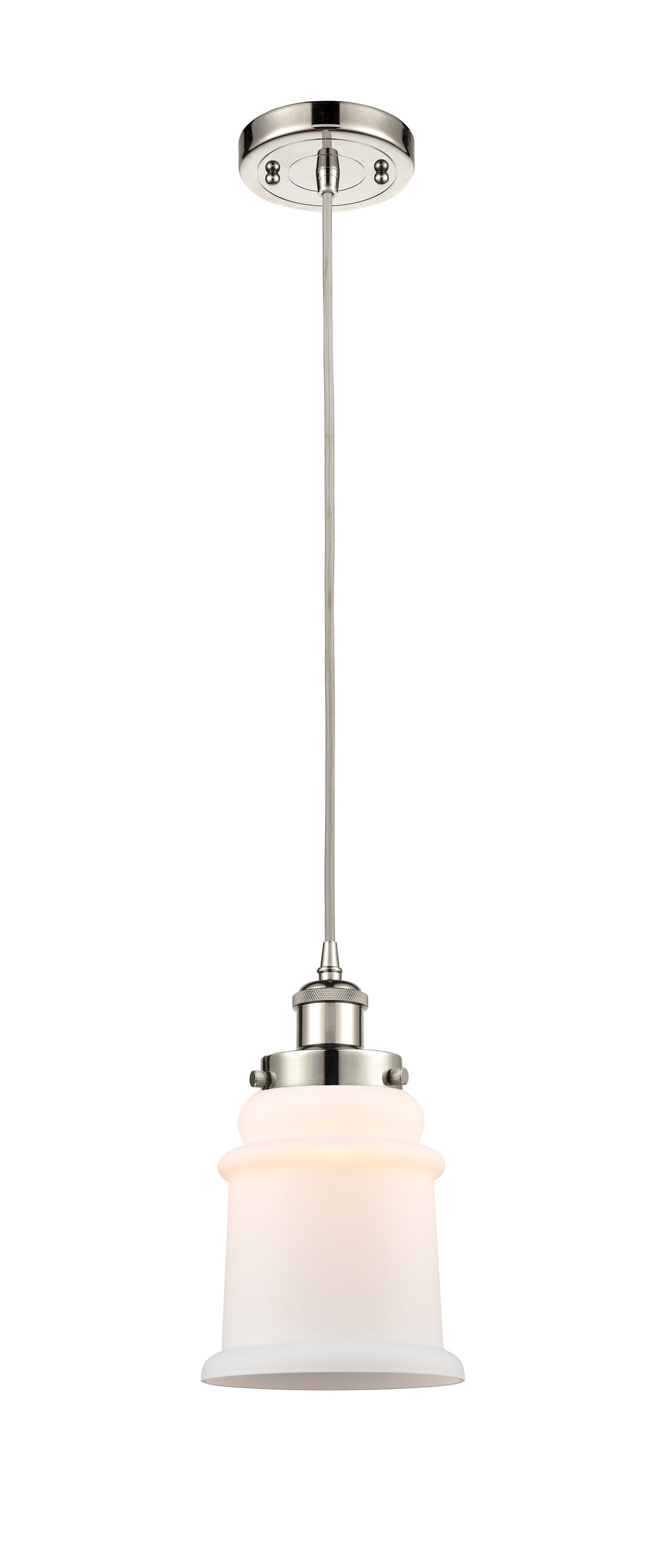 Innovations Lighting Canton 6" Mini Pendant - Polished Nickel Mini-Pendants Innovations Lighting   