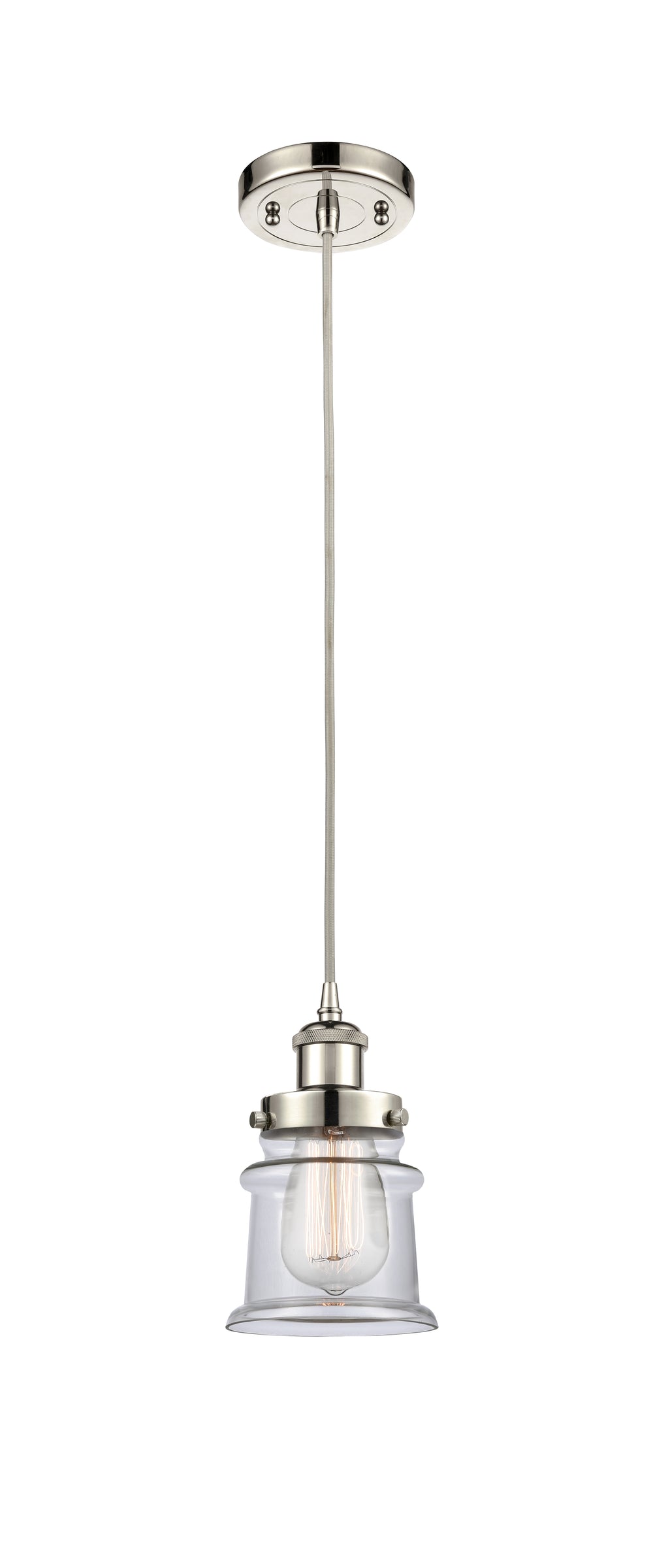 Innovations Lighting Canton 5" Mini Pendant - Polished Nickel Mini-Pendants Innovations Lighting   