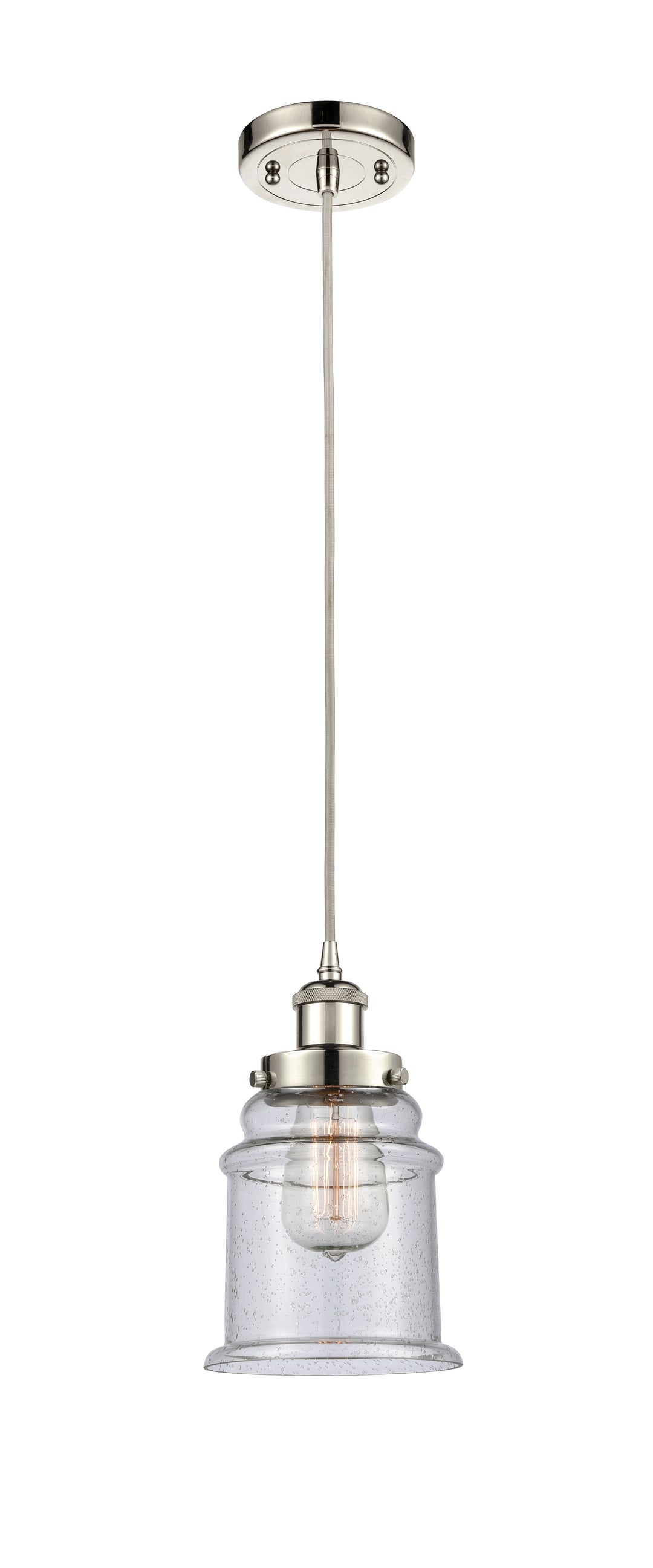 Innovations Lighting Canton 6" Mini Pendant - Polished Nickel Mini-Pendants Innovations Lighting   