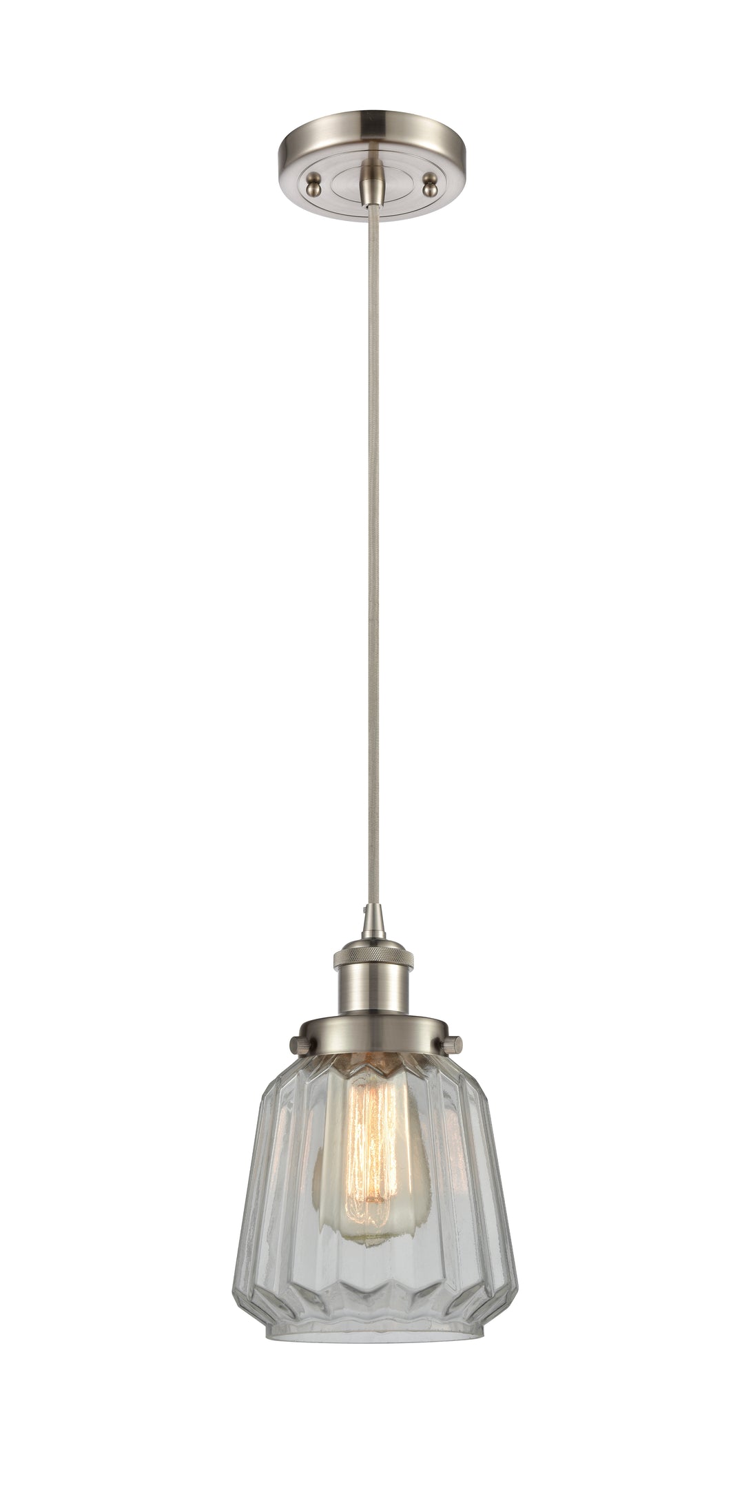 Innovations Lighting Chatham 6" Mini Pendant - Brushed Satin Nickel Mini-Pendants Innovations Lighting   