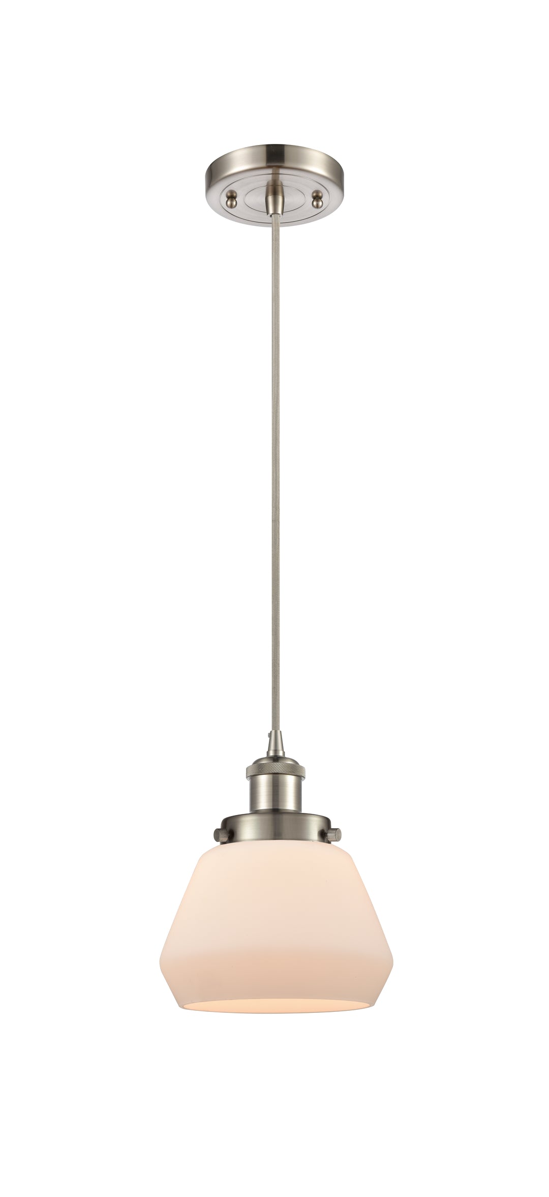 Innovations Lighting Fulton 6" Mini Pendant - Brushed Satin Nickel