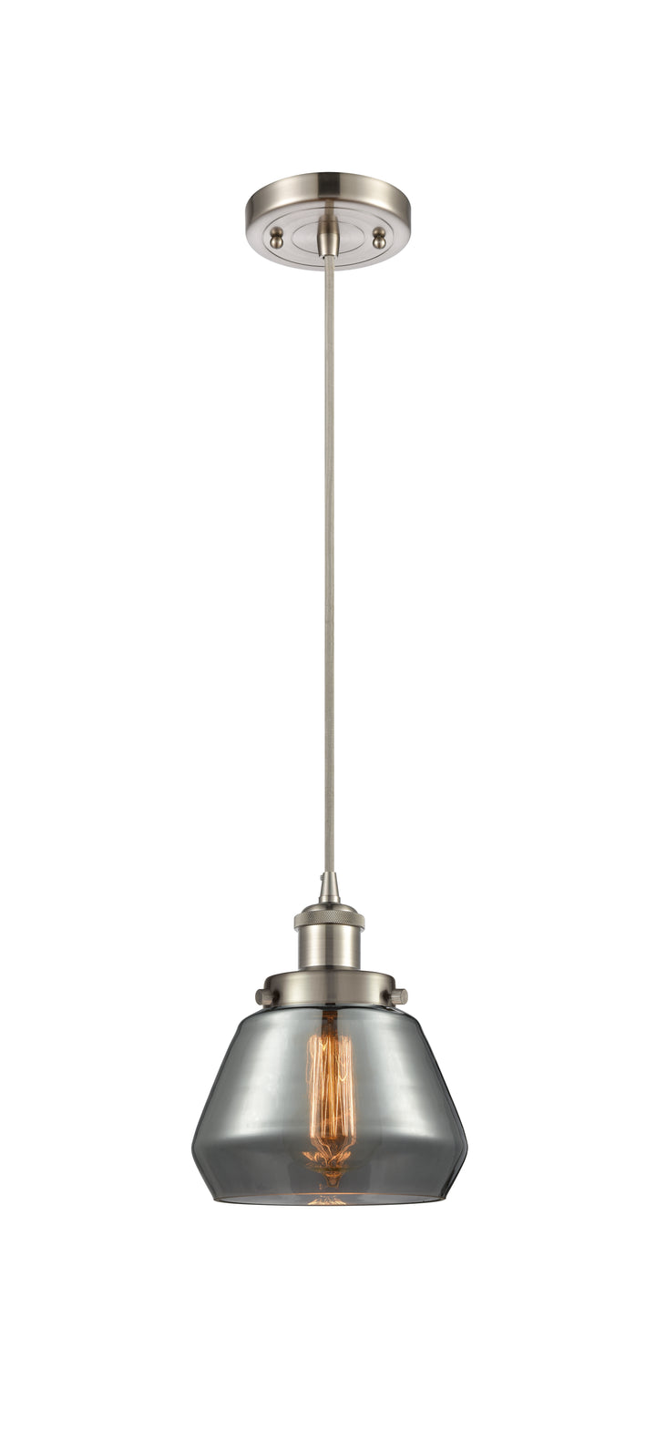 Innovations Lighting Fulton 6" Mini Pendant - Brushed Satin Nickel