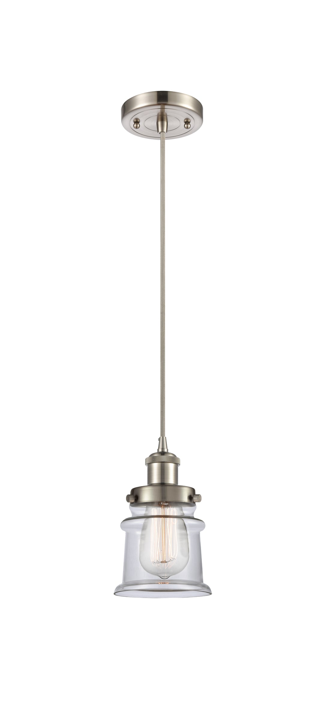 Innovations Lighting Canton 5" Mini Pendant - Brushed Satin Nickel Mini-Pendants Innovations Lighting   