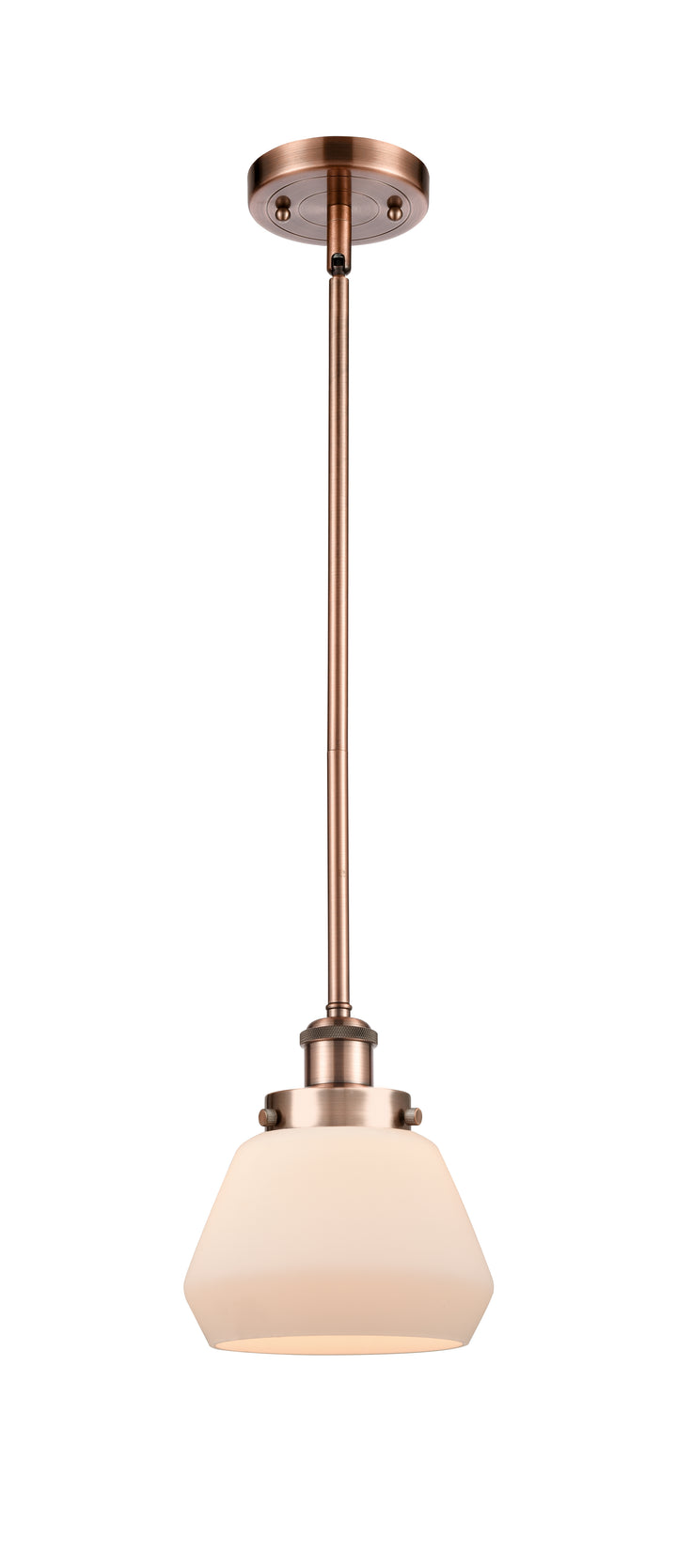 Innovations Lighting Fulton 6" Mini Pendant - Antique Copper