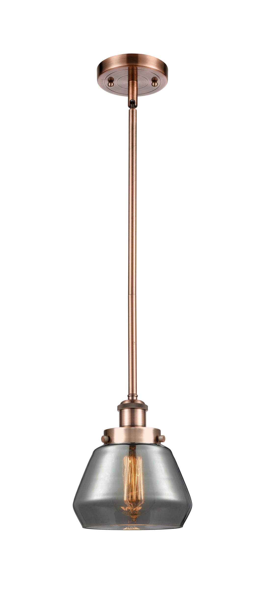 Innovations Lighting Fulton 6" Mini Pendant - Antique Copper