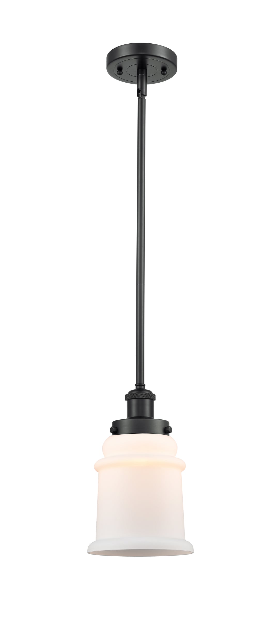 Innovations Lighting Canton 6" Mini Pendant - Matte Black Mini-Pendants Innovations Lighting Matte White ; Glass Type: Frosted  