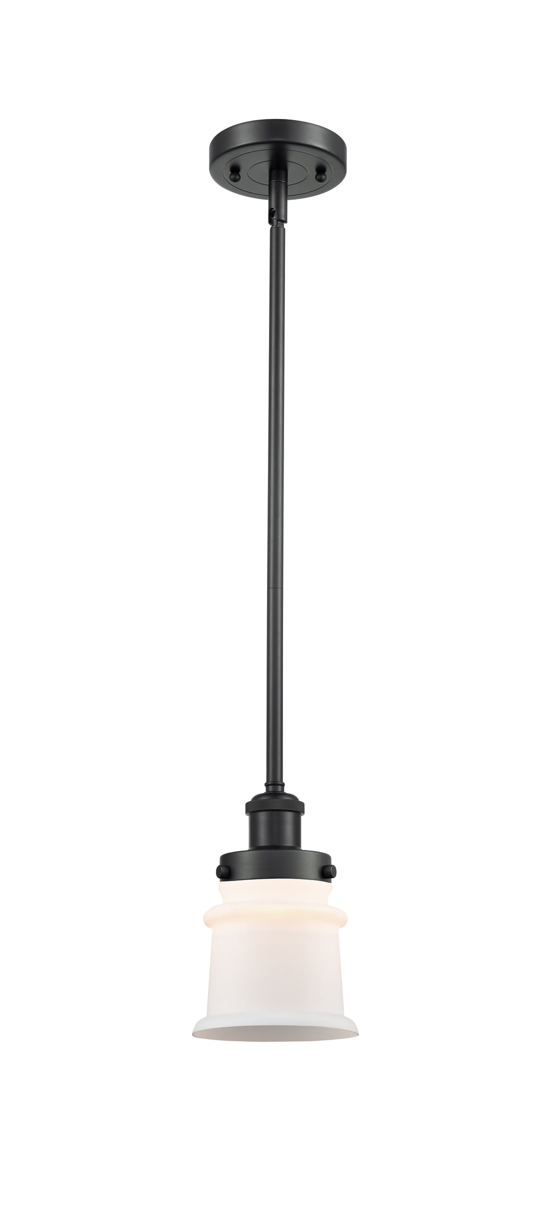 Innovations Lighting Canton 5" Mini Pendant - Matte Black Mini-Pendants Innovations Lighting Matte White ; Glass Type: Frosted  