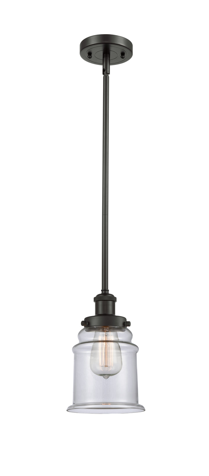 Innovations Lighting Canton 6" Mini Pendant - Oil Rubbed Bronze Mini-Pendants Innovations Lighting Clear ; Glass Type: Transparent  