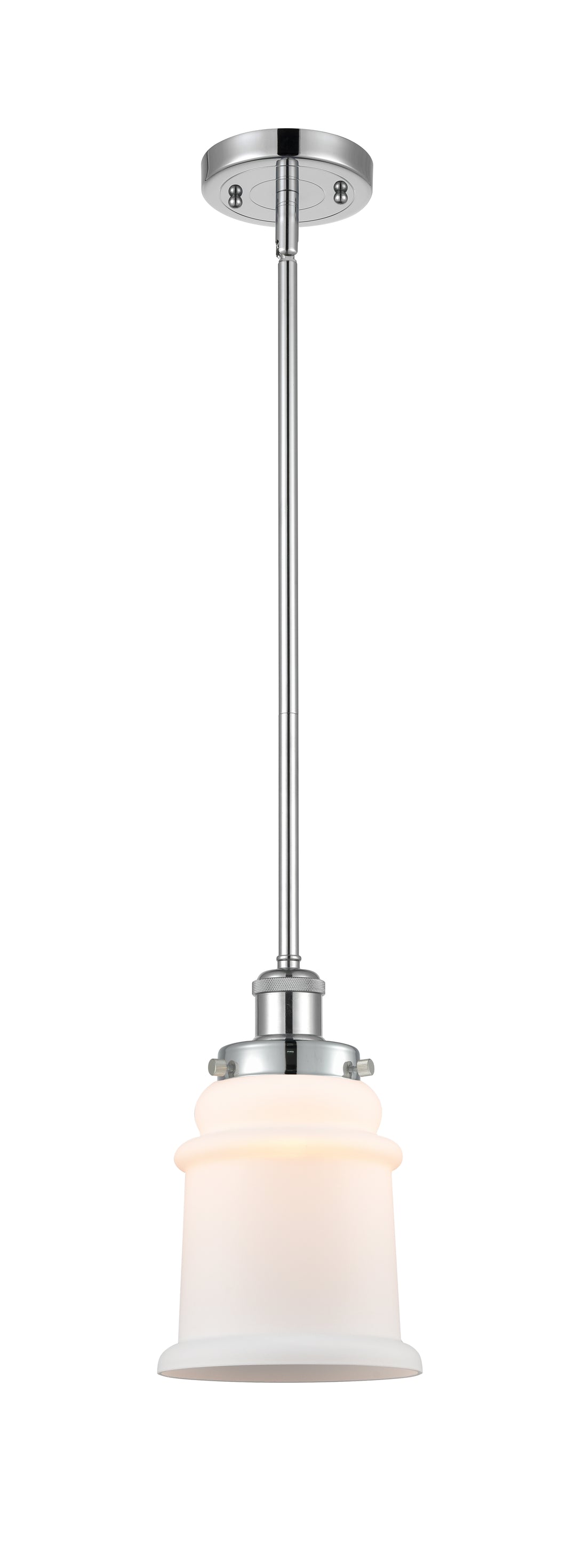 Innovations Lighting Canton 6" Mini Pendant - Polished Chrome Mini-Pendants Innovations Lighting Matte White ; Glass Type: Frosted  