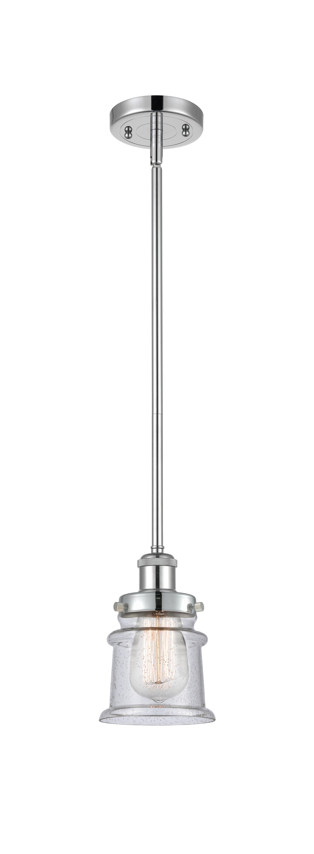 Innovations Lighting Canton 5" Mini Pendant - Polished Chrome Mini-Pendants Innovations Lighting Seedy ; Glass Type: Seedy  