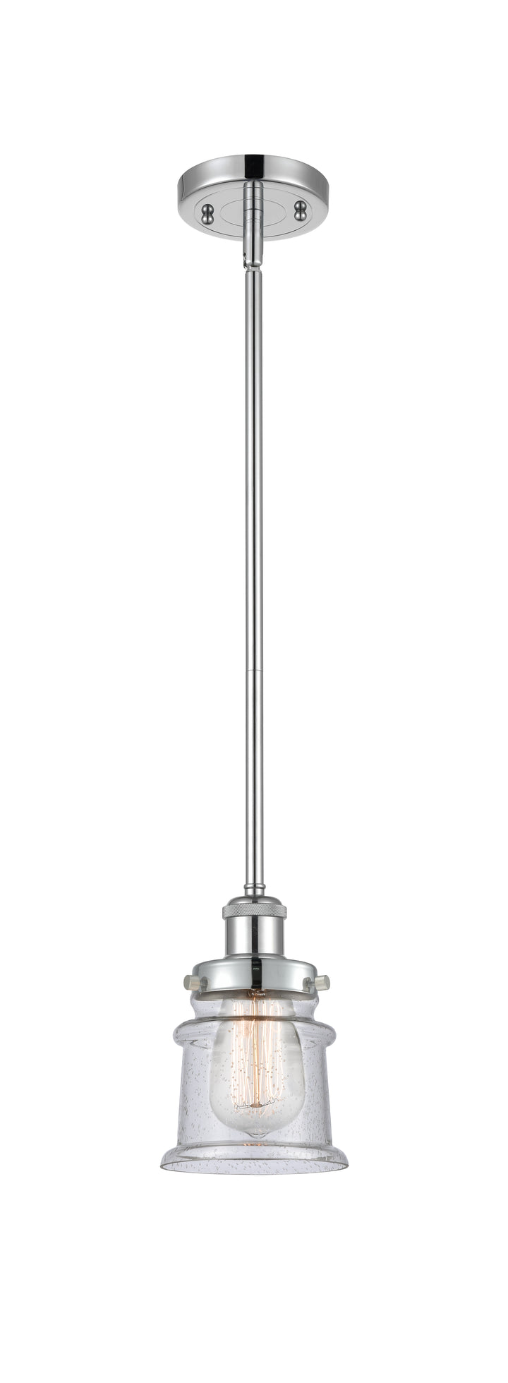 Innovations Lighting Canton 5" Mini Pendant - Polished Chrome Mini-Pendants Innovations Lighting Seedy ; Glass Type: Seedy  