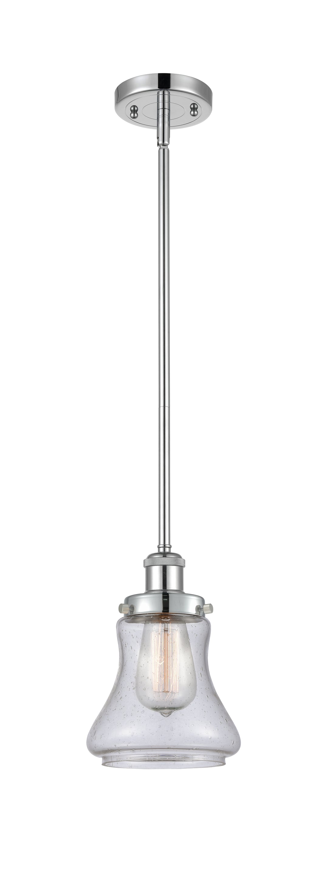 Innovations Lighting Bellmont 6" Mini Pendant - Polished Chrome Mini-Pendants Innovations Lighting Seedy ; Glass Type: Seedy  