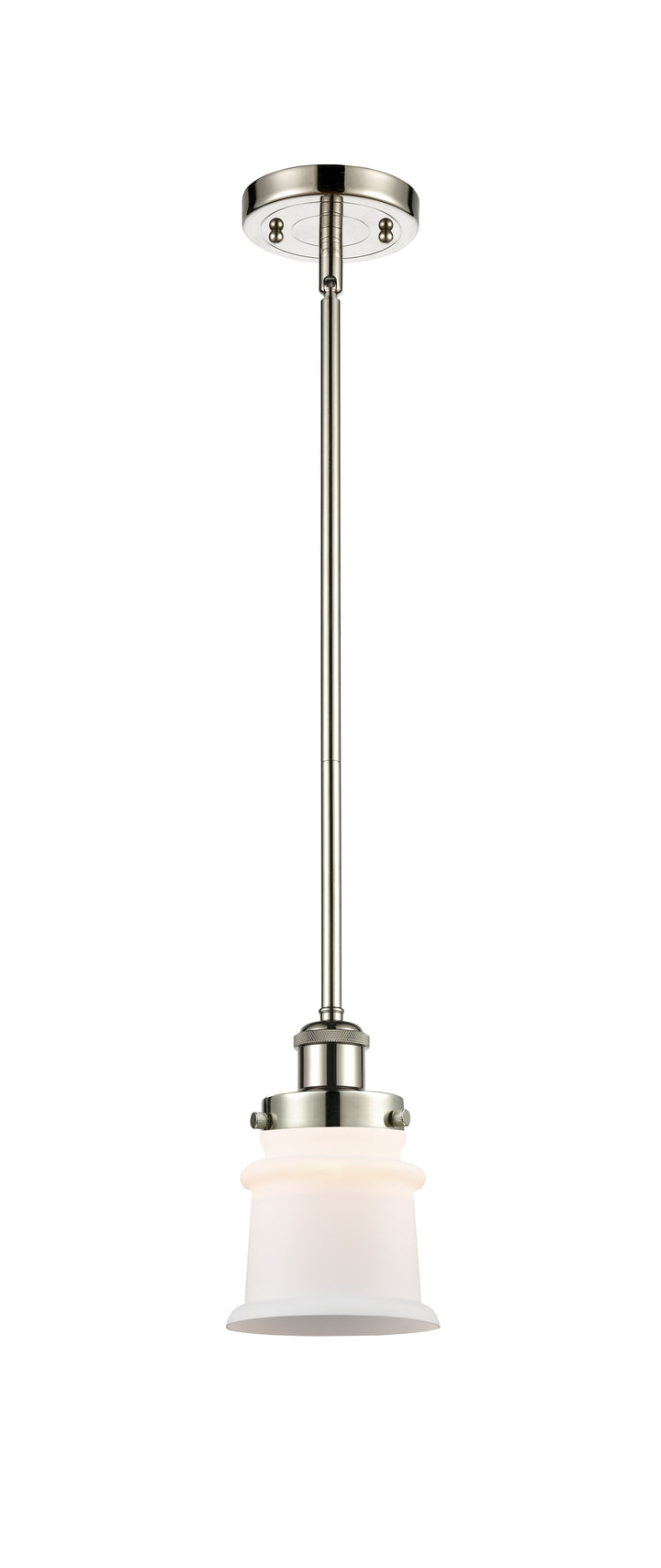 Innovations Lighting Canton 5" Mini Pendant - Polished Nickel Mini-Pendants Innovations Lighting Matte White ; Glass Type: Frosted  