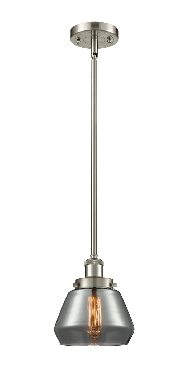 Innovations Lighting Fulton 6" Mini Pendant - Brushed Satin Nickel