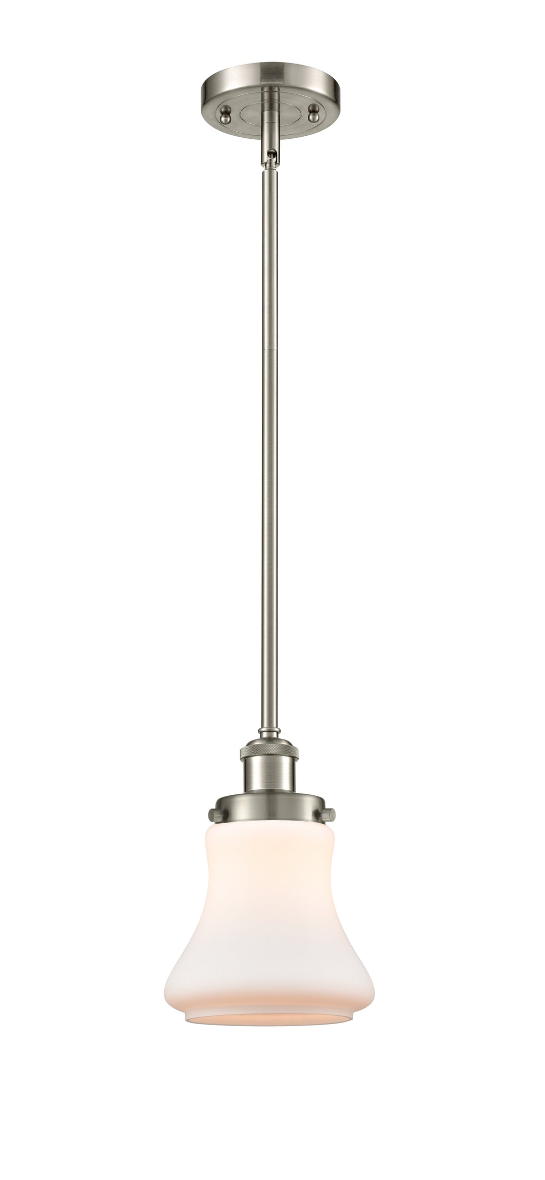 Innovations Lighting Bellmont 6" Mini Pendant - Brushed Satin Nickel Mini-Pendants Innovations Lighting Matte White ; Glass Type: Frosted  