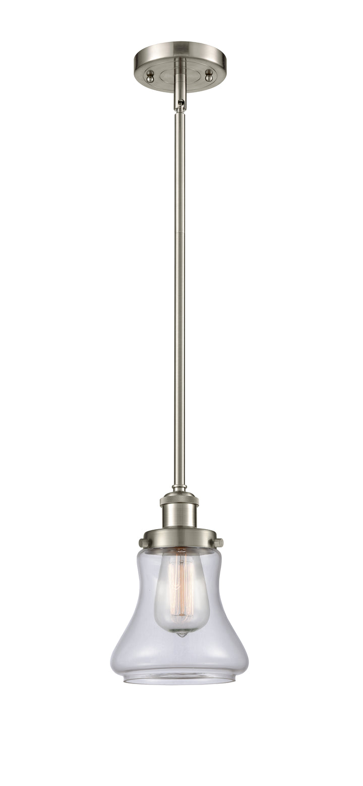 Innovations Lighting Bellmont 6" Mini Pendant - Brushed Satin Nickel Mini-Pendants Innovations Lighting Clear ; Glass Type: Transparent  