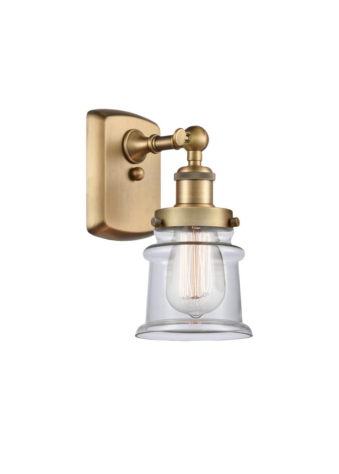 Innovations Lighting Canton 5" Sconce - Brushed Brass Wall Sconces Innovations Lighting   