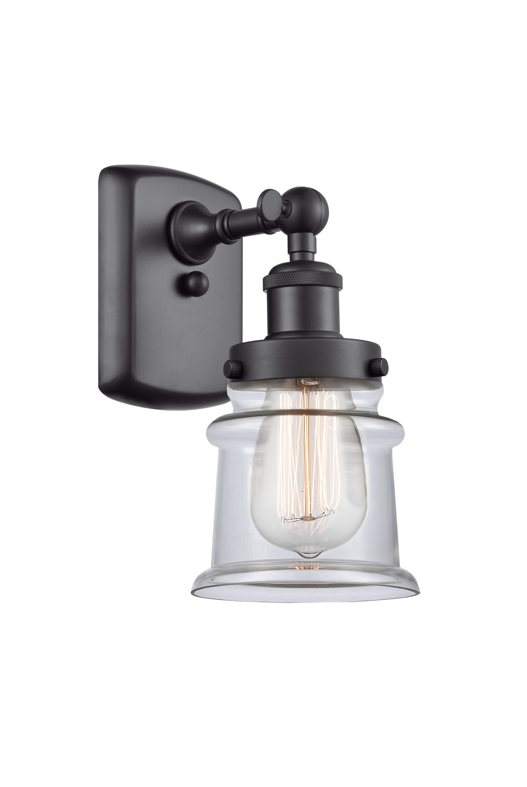 Innovations Lighting Canton 5" Sconce - Matte Black Wall Sconces Innovations Lighting   