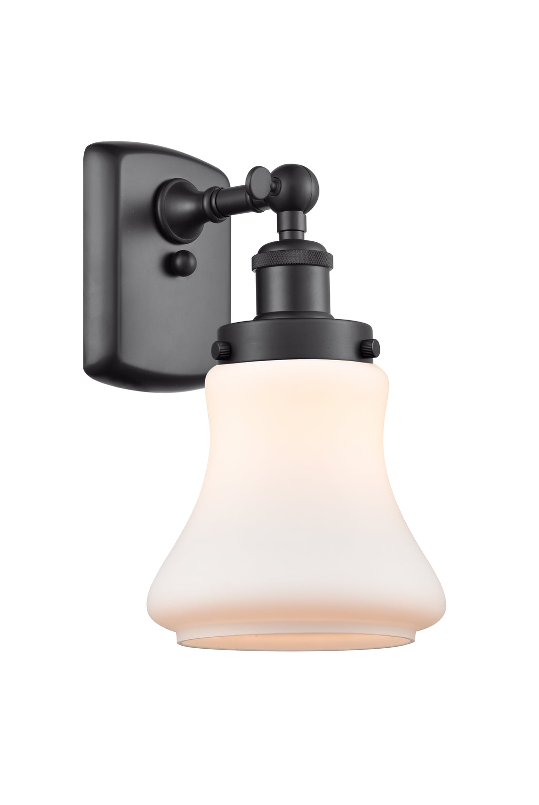 Innovations Lighting Bellmont 6" Sconce - Matte Black Wall Sconces Innovations Lighting Matte White ; Glass Type: Frosted  