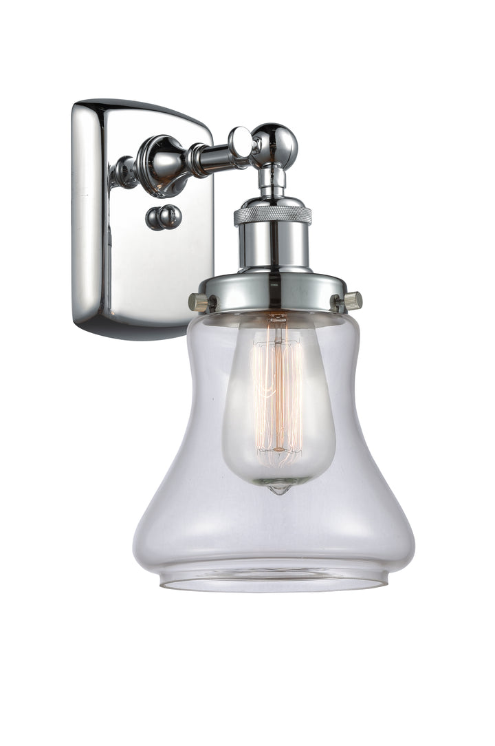 Innovations Lighting Bellmont 6" Sconce - Polished Chrome Wall Sconces Innovations Lighting Clear ; Glass Type: Transparent  