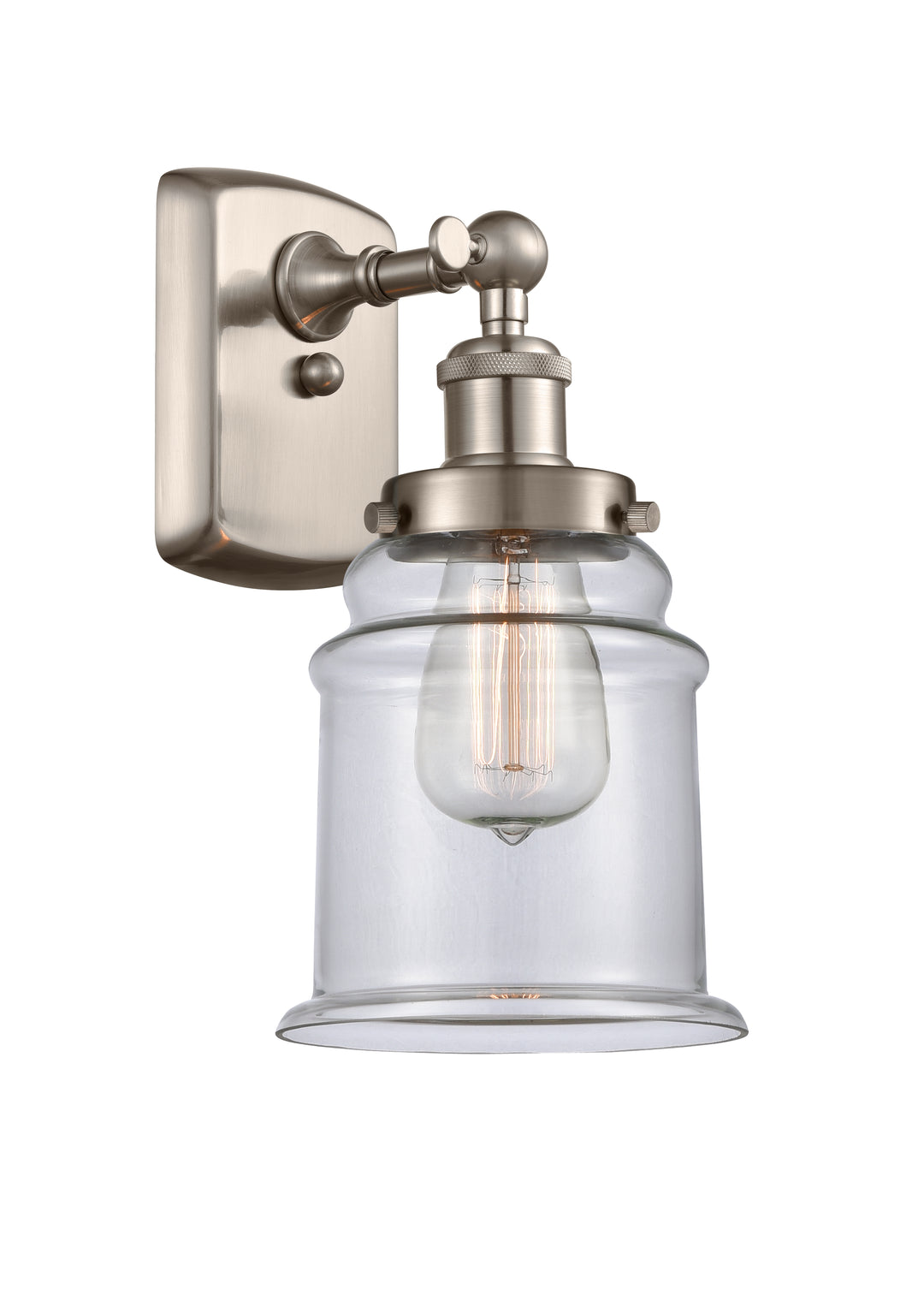 Innovations Lighting Canton 6" Sconce - Brushed Satin Nickel Wall Sconces Innovations Lighting   