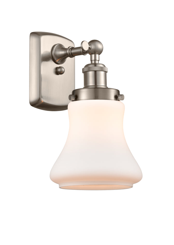 Innovations Lighting Bellmont 6" Sconce - Brushed Satin Nickel Wall Sconces Innovations Lighting Matte White ; Glass Type: Frosted  