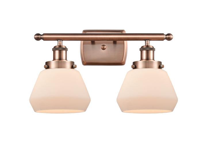 Innovations Lighting Fulton 6" Bath Vanity Light - Antique Copper Vanity Lights Innovations Lighting   