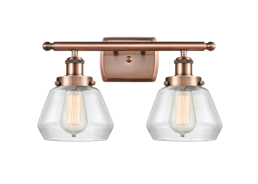 Innovations Lighting Fulton 6" Bath Vanity Light - Antique Copper Vanity Lights Innovations Lighting   