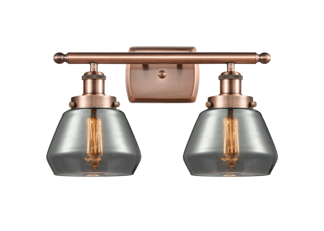 Innovations Lighting Fulton 6" Bath Vanity Light - Antique Copper Vanity Lights Innovations Lighting   