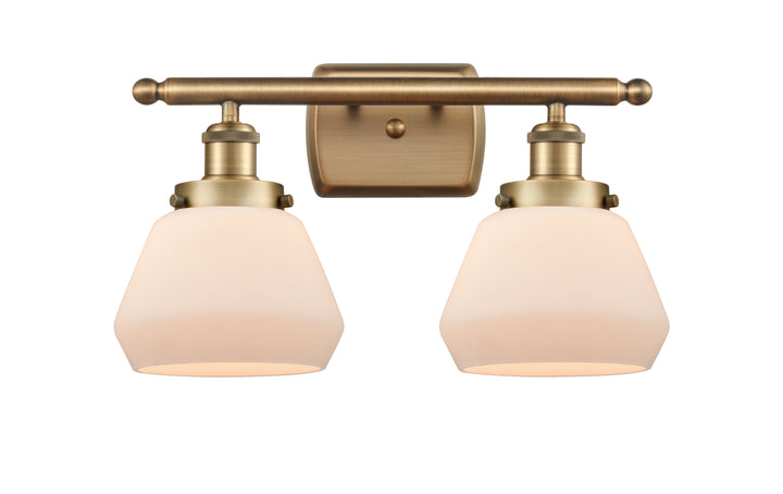 Innovations Lighting Fulton 6" Bath Vanity Light - Brushed Brass Vanity Lights Innovations Lighting   