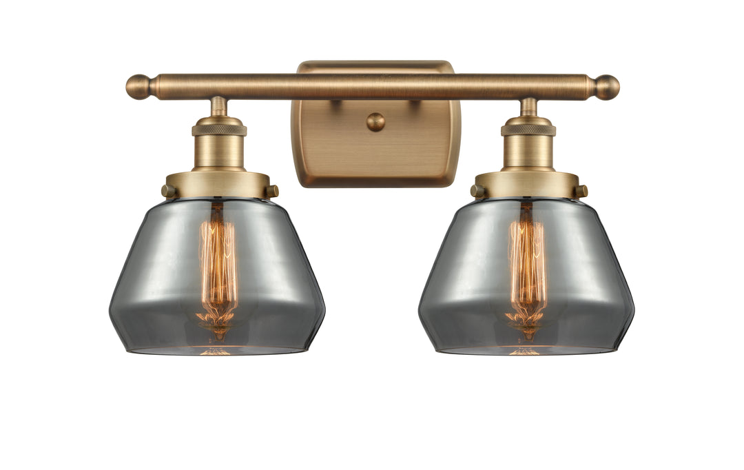 Innovations Lighting Fulton 6" Bath Vanity Light - Brushed Brass Vanity Lights Innovations Lighting   