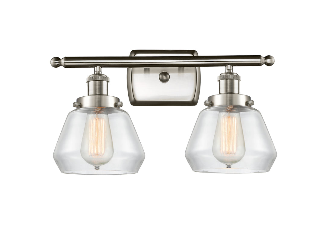 Innovations Lighting Fulton 6" Bath Vanity Light - Brushed Satin Nickel Vanity Lights Innovations Lighting   