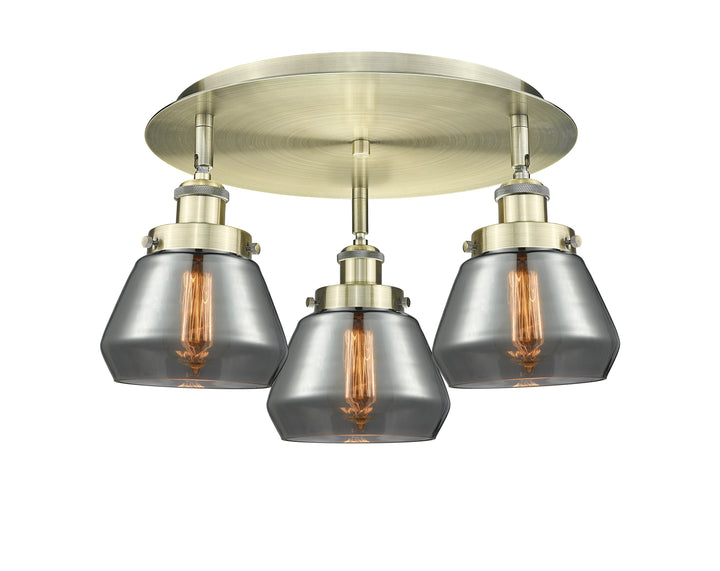 Innovations Lighting Fulton Flush Mount - Antique Brass