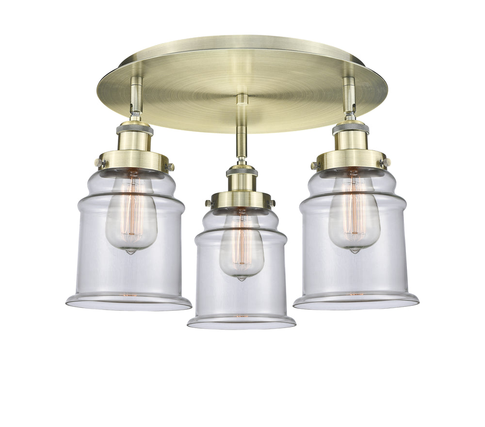 Innovations Lighting Canton 6" Flush Mount - Antique Brass