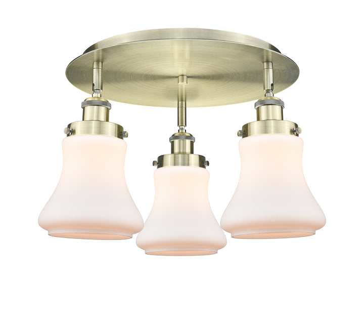 Innovations Lighting Bellmont 6" Flush Mount - Antique Brass Ceiling Flush Mounts Innovations Lighting Matte White ; Glass Type: Frosted  