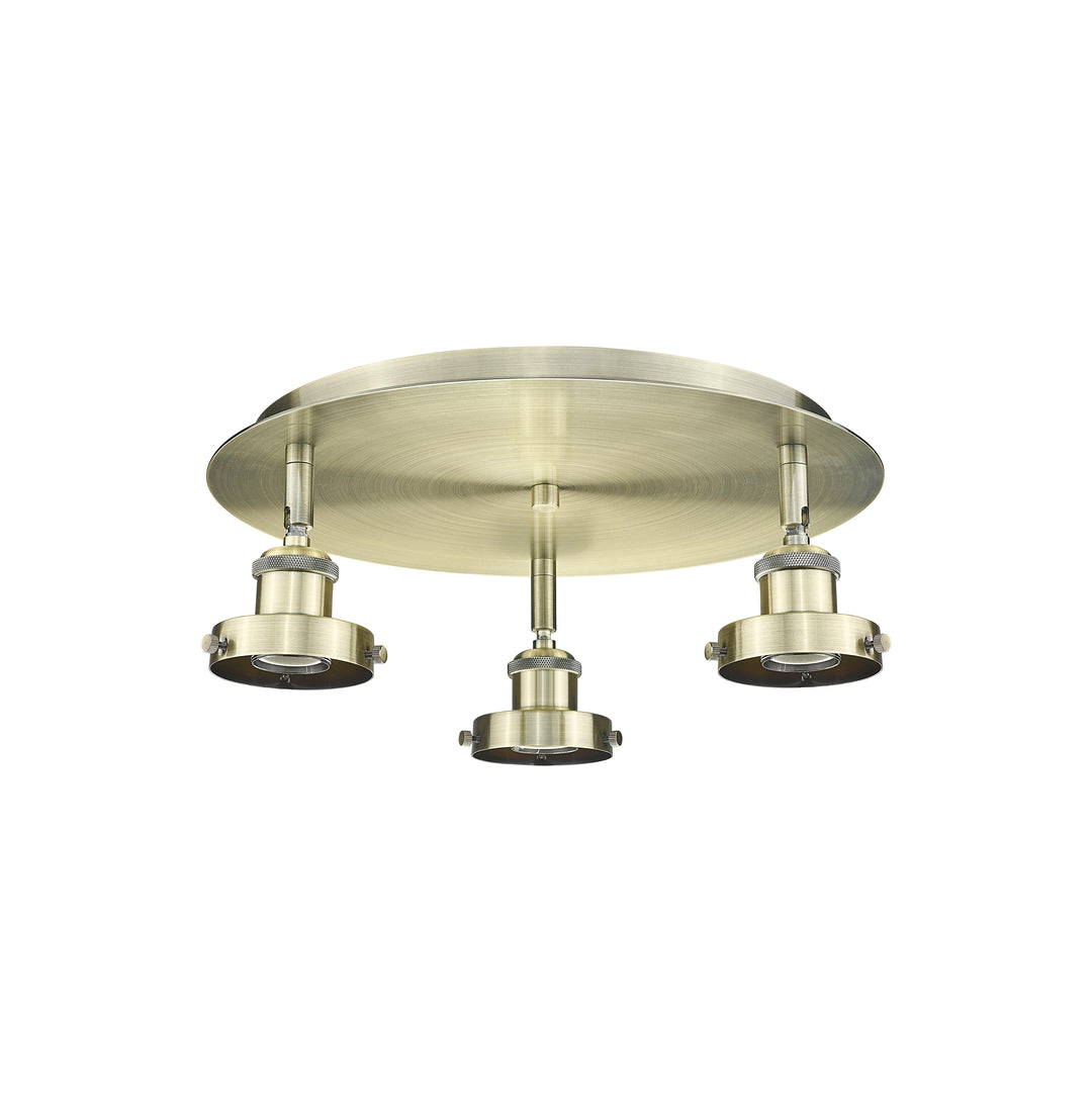 Innovations Lighting Ballston Urban Flush Mount Ceiling Flush Mounts Innovations Lighting Antique Brass  