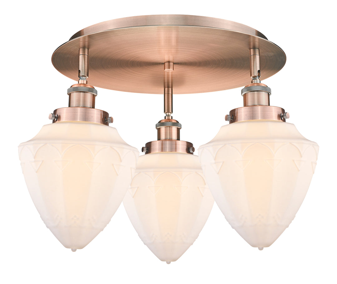 Innovations Lighting Bullet 7" Flush Mount - Antique Copper