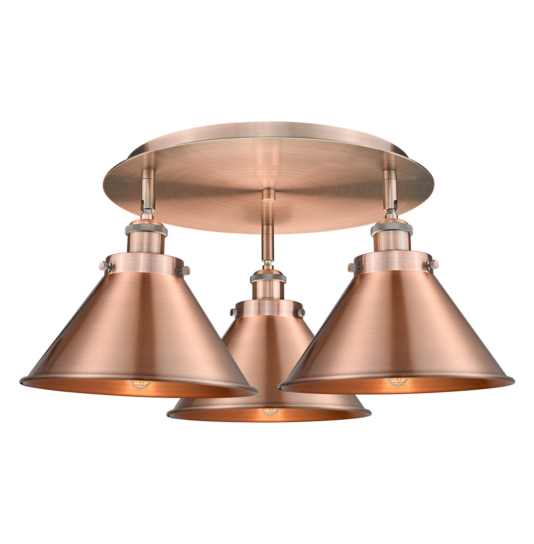 Innovations Lighting Briarcliff 10" Flush Mount - Antique Copper