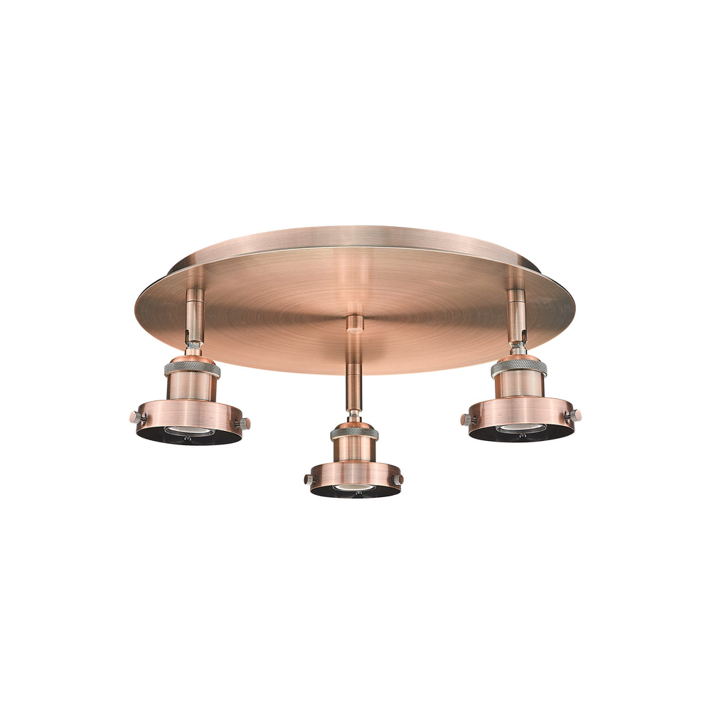 Innovations Lighting Ballston Urban Flush Mount Ceiling Flush Mounts Innovations Lighting Antique Copper  