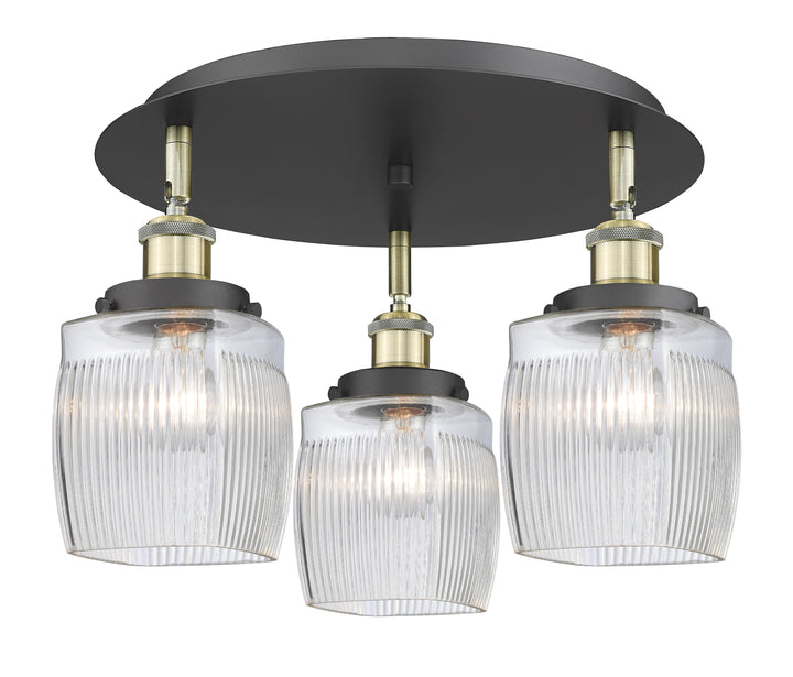 Innovations Lighting Colton Flush Mount - Black Antique Brass