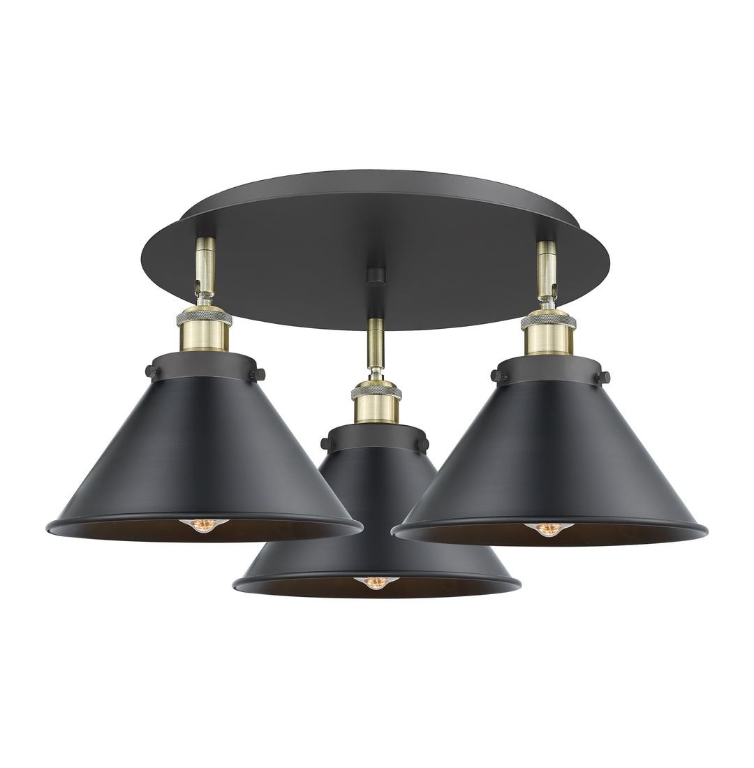 Innovations Lighting Briarcliff 10" Flush Mount - Black Antique Brass