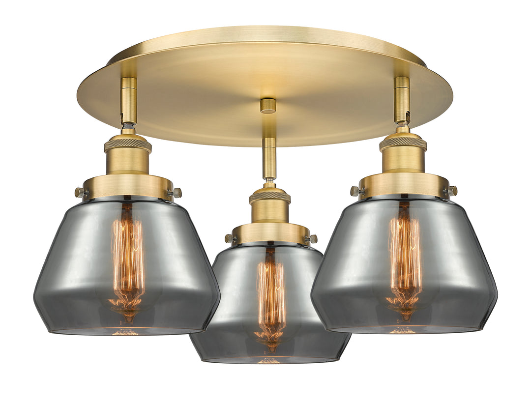 Innovations Lighting Fulton Flush Mount - Brushed Brass