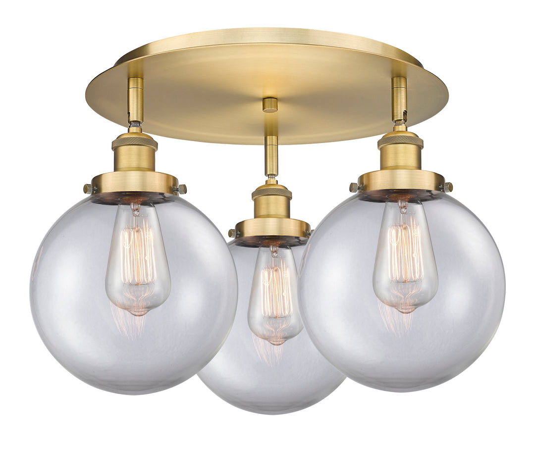 Innovations Lighting Whitney 8" Flush Mount - Brushed Brass