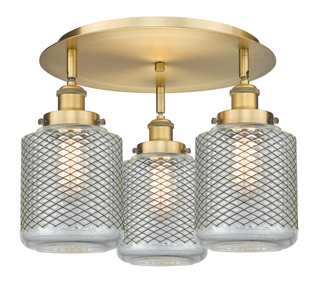 Innovations Lighting Edison Flush Mount - Brushed Brass