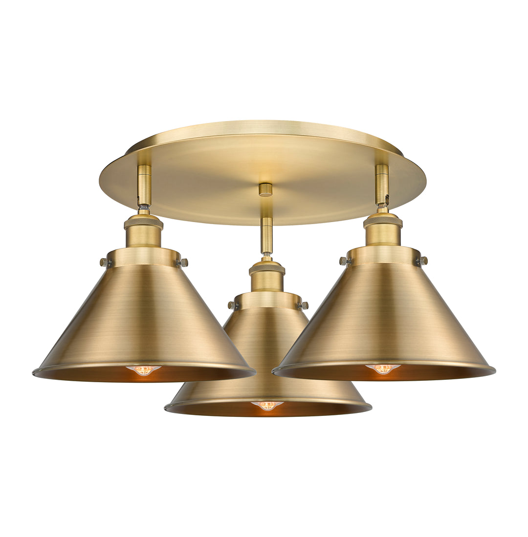 Innovations Lighting Briarcliff 10" Flush Mount - Brushed Brass