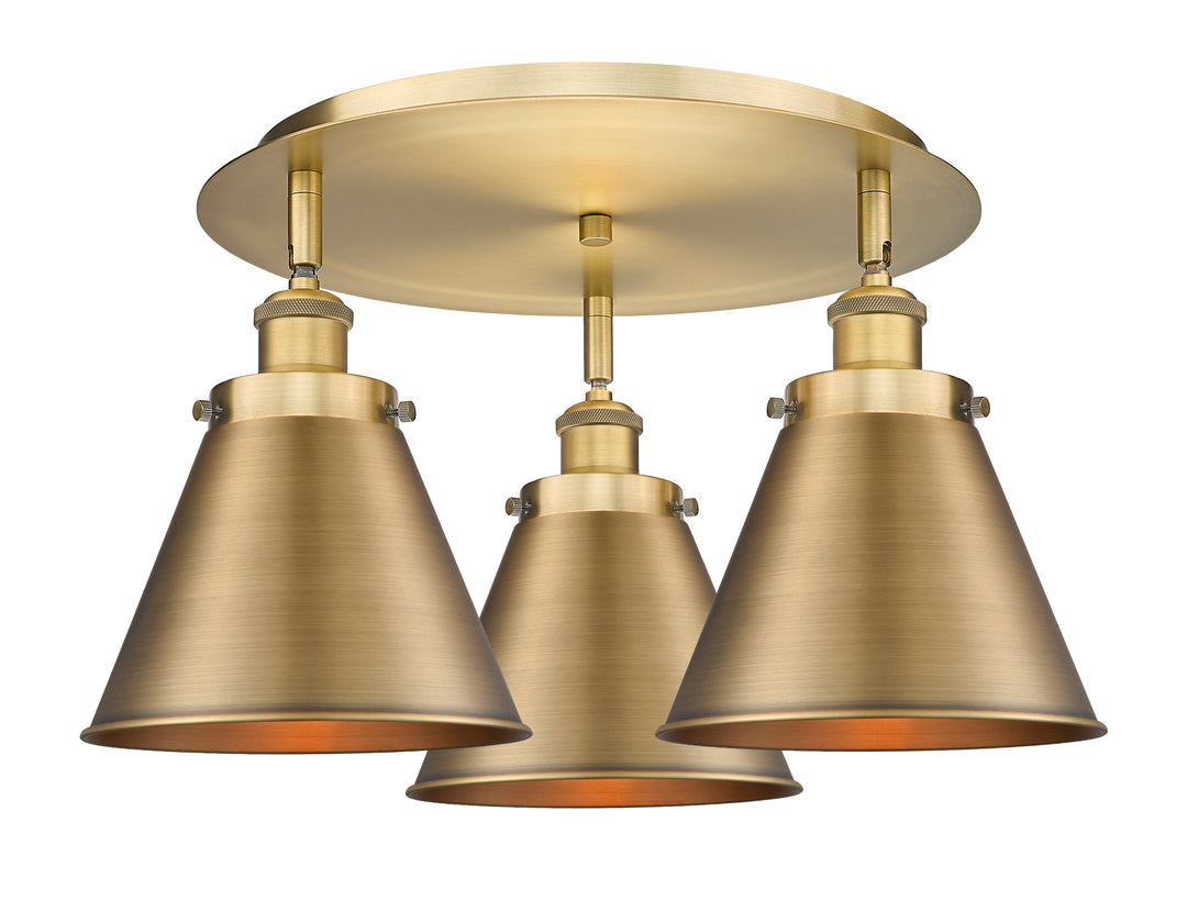 Innovations Lighting Appalachian 8" Flush Mount Ceiling Flush Mounts Innovations Lighting Brushed Brass  