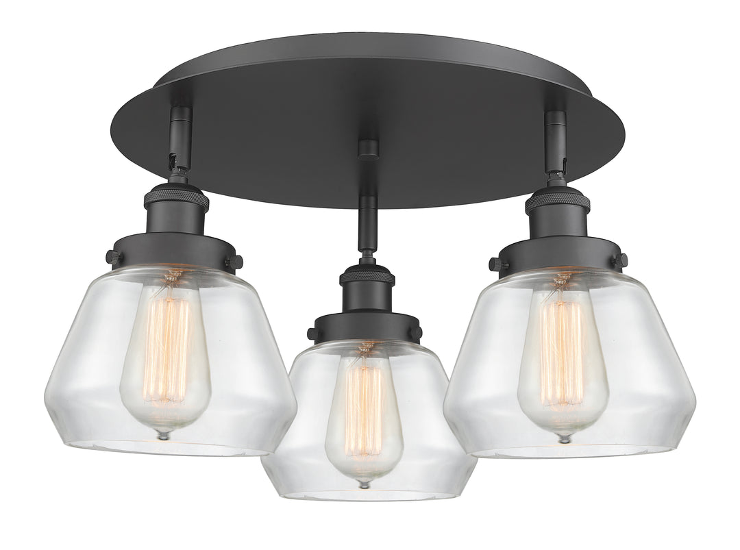 Innovations Lighting Fulton Flush Mount - Matte Black